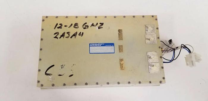 Used Frequency Sources Model FS-9072-3  12.0-18.0GHz Digital Tuned Oscillator