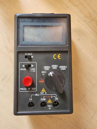 Used EXTECH 380360 Insulation Tester Unit #3