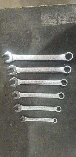 Blackhawk by Proto 6 piece SAE Combination Wrench Set  USA New/Unused Set #1