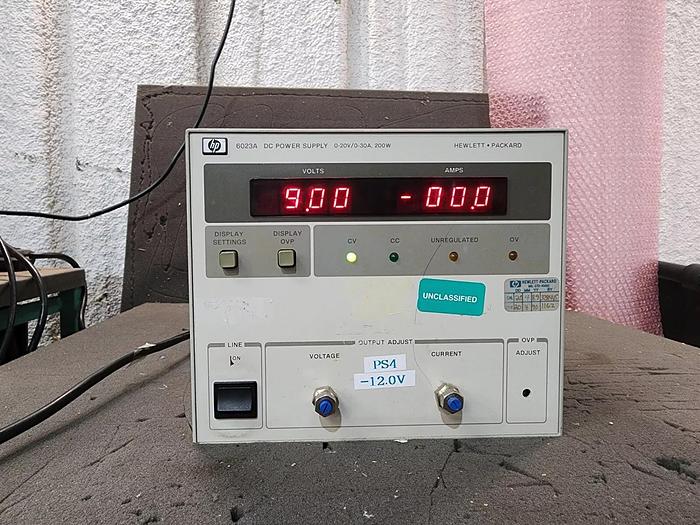 Used HP/Agilent 6023A DC Power Supply Option C09 0-20V/0-30A/200W Unit #2
