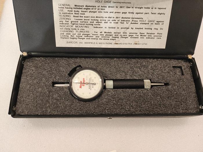 Used BARCOR 230 Hole Gage