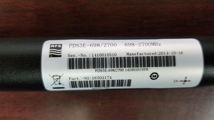 RFS PDS3E-698/2700 3-Way Power Divider 698-2700MHz New Out of Box