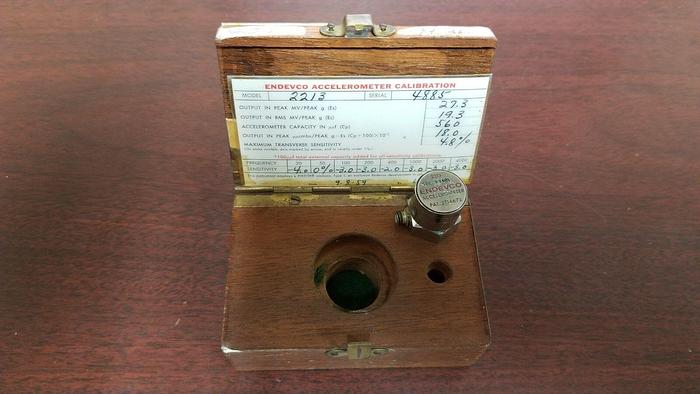Used Endevco Model 2213 Accelerometer in Box