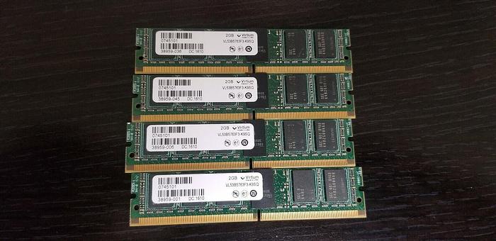 Used Viking VR7WA287258FBDHTT1 1GB 1Rx8 PC3-10600R-7-10-ZZZ Lot of 22