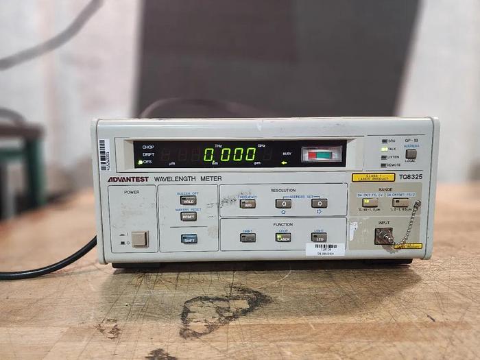 Used ADVANTEST TQ8325 Optical Wavelength Meter