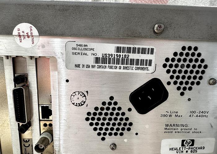 Used HP Agilent 54810A Infiniium Oscilloscope 500MHz 1GS/s *READ*
