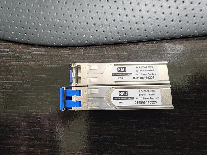 Used RAD Networks LCP-155B4JSRZR  SFP Modules Lot of 2