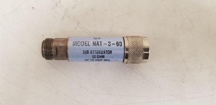 Used Mini Circuits NAT-3-60 3dB Attenuator DC-6GHz 50 Ohm