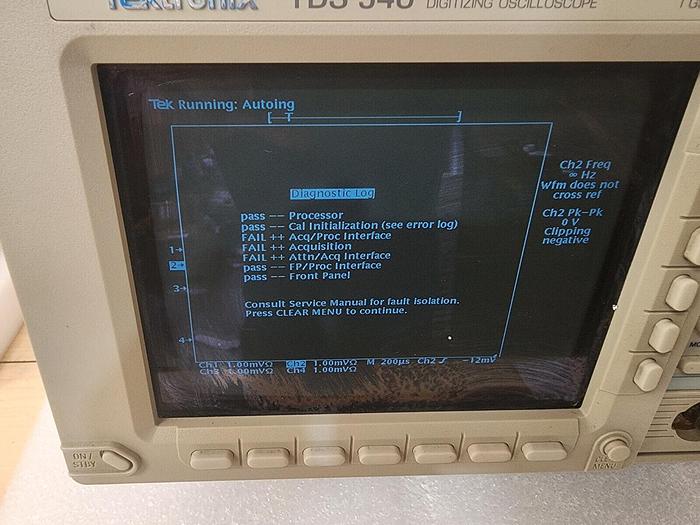 Used Tektronix TDS540 4-Channel 500MHz Oscilloscope READ!
