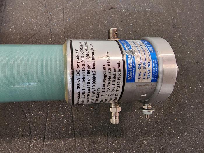 Used Ross Engineering VMP200A-7.6Y-H-UA-BAL High Voltage Divider READ!