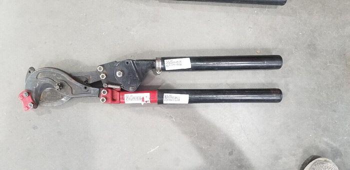 Used H.K. Porter Large Cable Ratchet Cutters Unit #3
