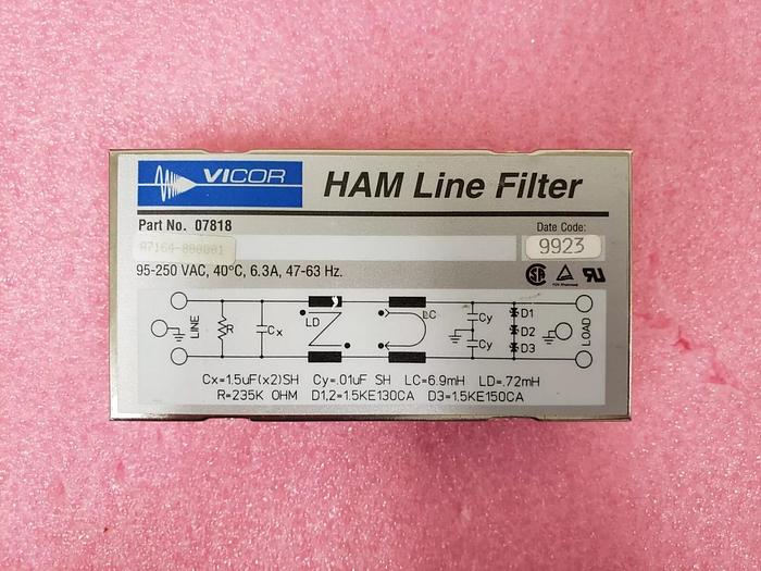 Used VICOR 07818 HAM Line Filter