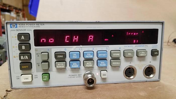 Used HP 438A Power Meter Powers UP!