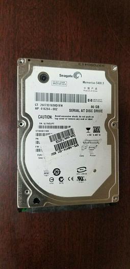 Used Seagate ST980811AS 80GB 2.5" SATA Laptop Drive