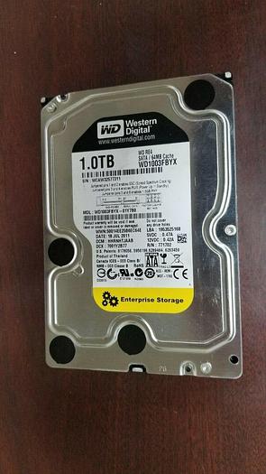 Used Western Digital WD1003FBYX-01Y7B0 1TB 64MB Cache 3.5" SATA Drive