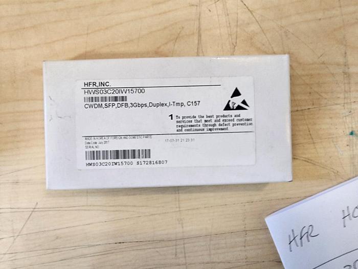 Used HFR, Inc. HWS03C20IW15700 SFP Module NEW!