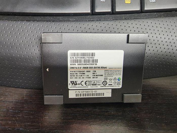 Used Samsung MZ7TY256HDHP-00000  256GB 2.5" SATA 6Gb/s SSD
