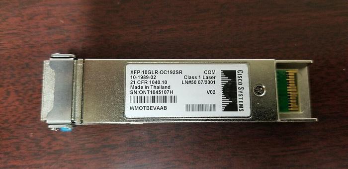 Used Cisco XFP-10GLR-OC192SR  10-1989-02  CLEI WMOTBEVAAB