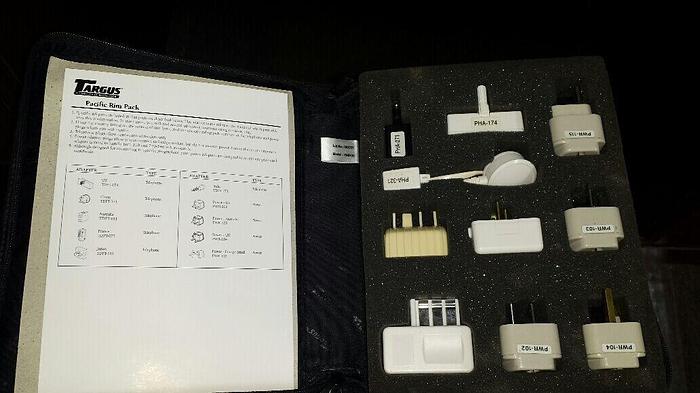 Used Targus Pacific Rim Pack Plug adapters