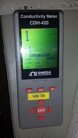 Used Omega Engineering CDH-420 Conductivity Meter Powers UP!