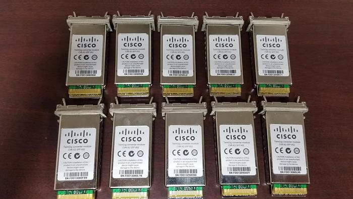 Used CISCO CVR-X2-SFP TwinGig Converter Module V02 Lot of 10