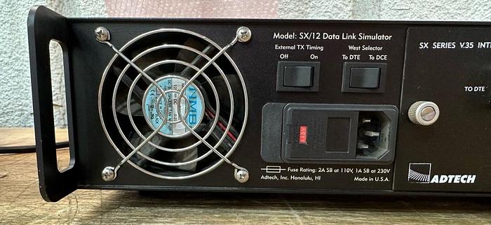 Used Adtech SX/12 Data Link Simulator PASSES SELF TEST! V.35 Interface Module