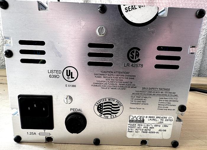 Used PACE MBT 7008-0209-01 Soldering Station PPS 80A