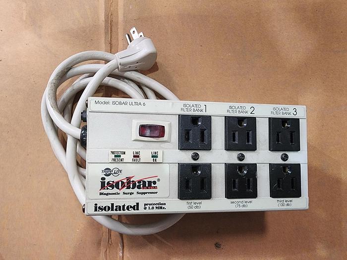 Used Tripp-Lite ISOBAR Ultra 6 Diagnostic Surge Protector