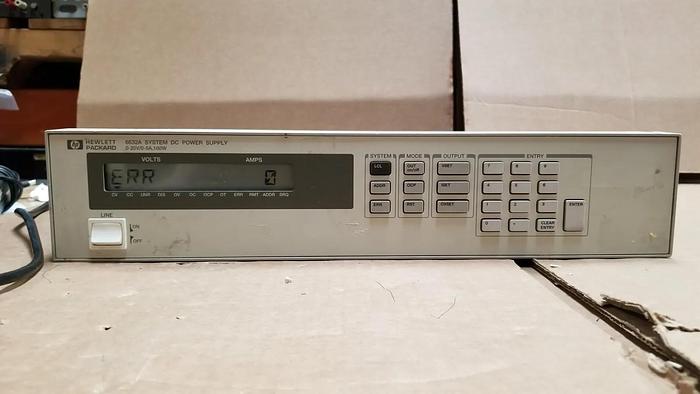 Used HP 6632A System DC Power Supply 0-20V/0-5A/100W #5 Good!