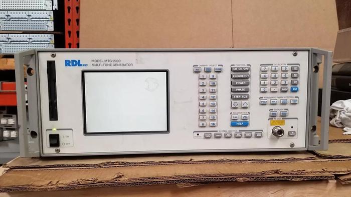 Used RDL MTG2000C Multi-Tone Generator For Parts Option 02