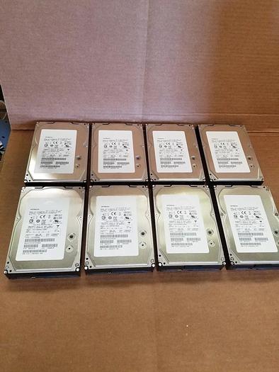 Used Hitachi HUS156030VLS600 300GB 15K Drives Lot of 8