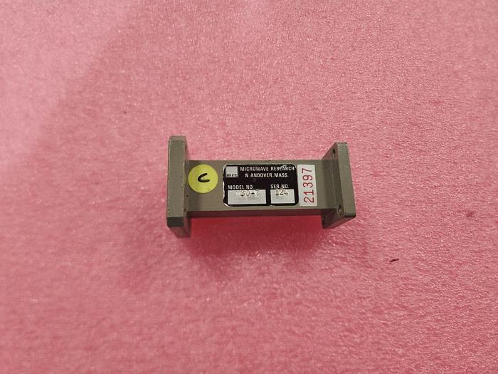 Used Microwave Research WR75-WR62 Waveguide Transition