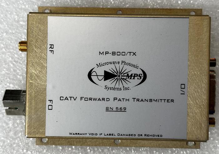 Used Microwave Photonic Systems CAT5 Foward Path Transmitter MP-800/TX