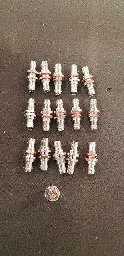 Used BNC Female to BNC Female Panel Mount Connectors Lot of 16