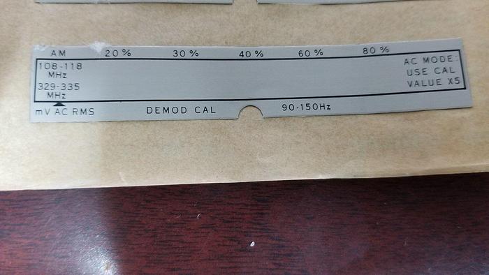 HP 8640B Option 004 Label NEW!