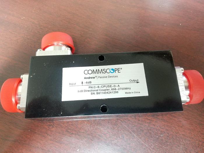 Commscope C-6-CPUSE-D-A 6dB Directional Coupler 698-2700MHz NEW!