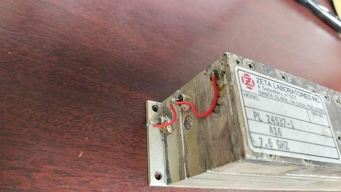 Used Zeta Labs PL24537-1 Microwave Amplifier