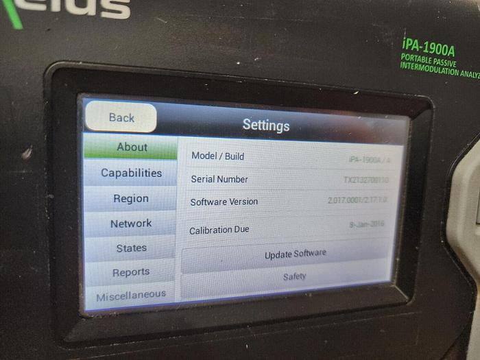 Used KAELUS IPA-1900A Portable PIM Tester Unit #10