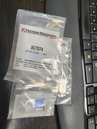Fairview Microwave SC7074 SMAF Bulkhead Connector Crimp/Solder Lot of 5 NEW!