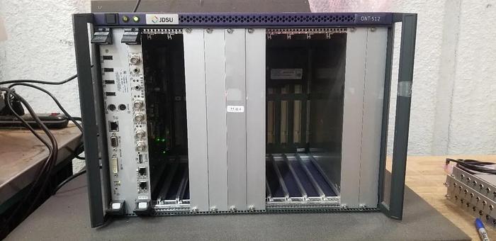 Used JDSU ONT-512 Mainframe with 2 Cards READ!!