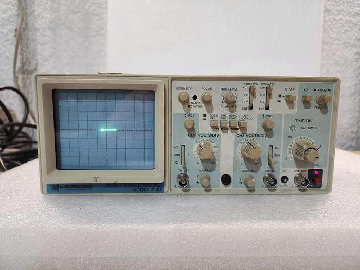 Used BK Precision BK2120 2-Channel 20MHz Oscilloscope For Parts or Repair! Unit #1
