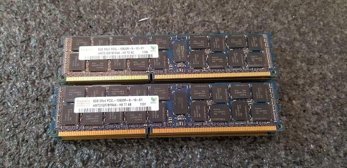 Used Hynix HMT31GR7BFR4A-H9 8GB 2Rx4 PC3L-10600R-9-10-E1 Lot of 8