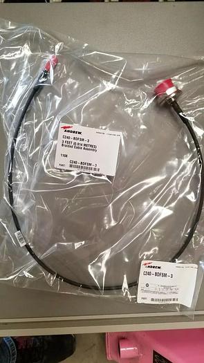 Andrew/Commscope C240-BDFSM-3 SMA Male to DIN Female Cable Braided NEW!!