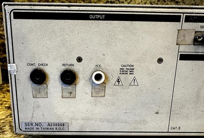 Used Associated Research 7520DT AC Withstand Voltage Tester Ver 7.2 *REPAIR*