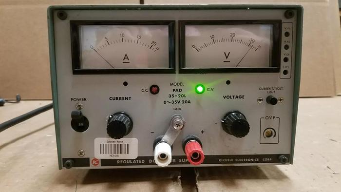 Used Kikusui PAD35-20L DC Power Supply #3 0-35V,20A GOOD!!