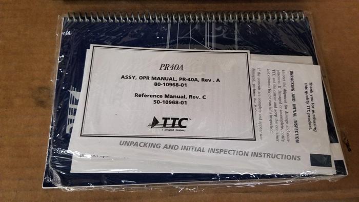 Used TTC/Acterna PR-40A Printer with Instruction Manual