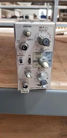 Used Tektronix 7A26 Dual Trace Amplifier Plug In Unit #19