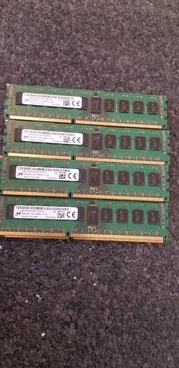 Used Micron MT18JSF51272PDZ-1G6K1HE 4GB 2Rx8 PC3-12800R-11-13-B1 Lot of 15