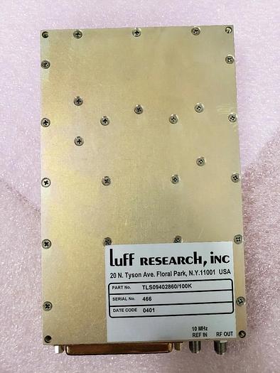 Used Luff Research Programmable Synthesizer TLS09402860/100K