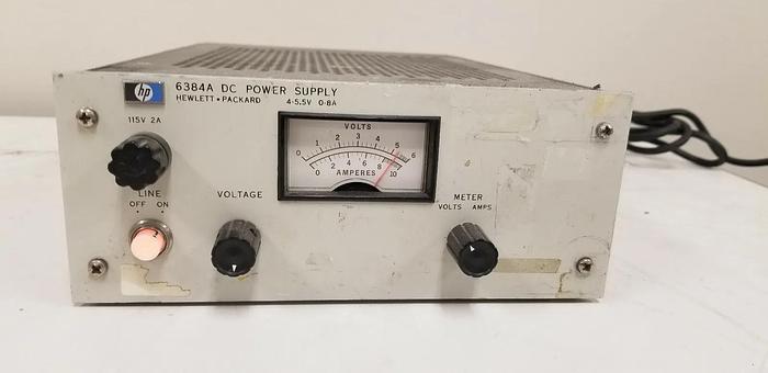 Used HP 6384A DC Power Supply 4-5.5V/0-8A Good!